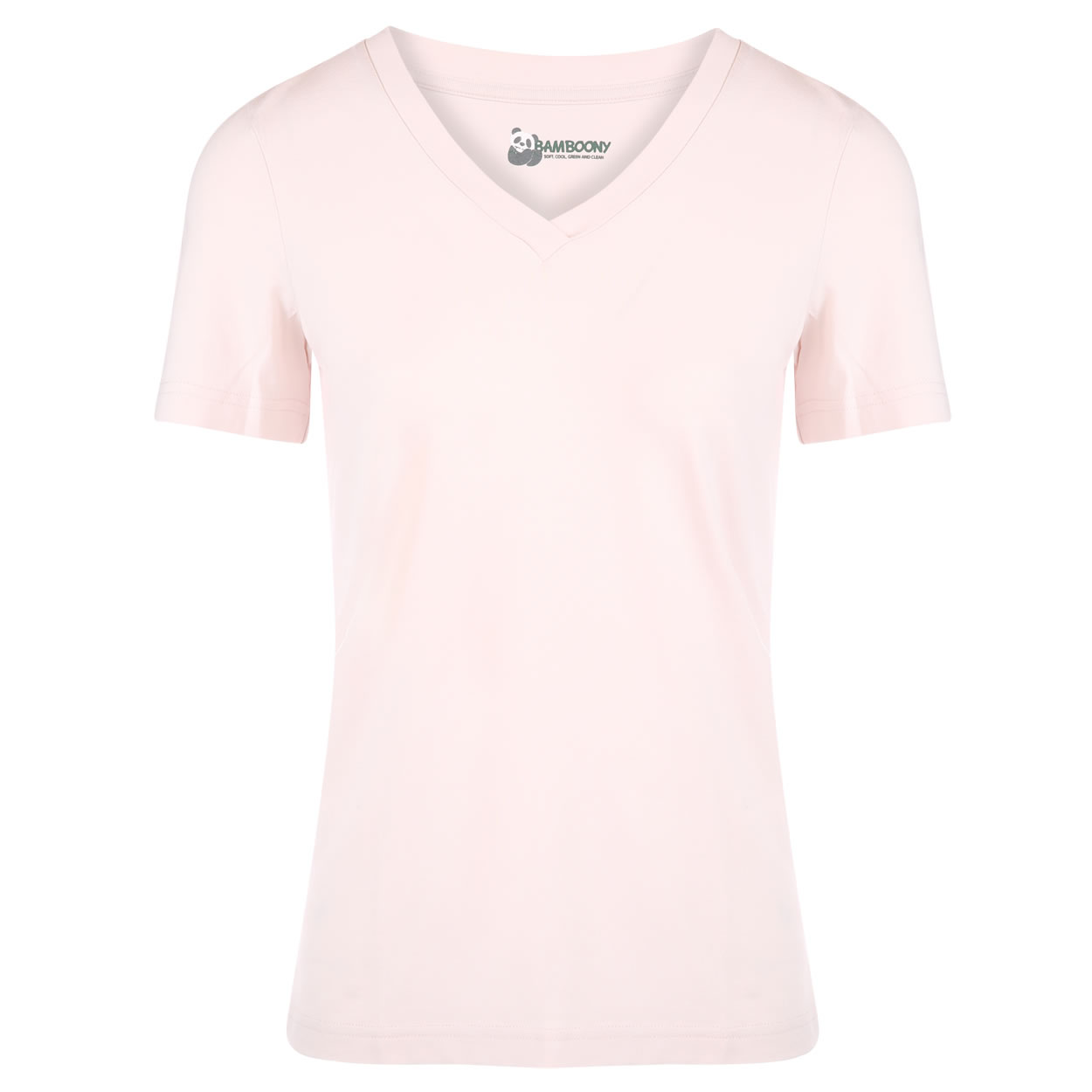 Luxe Bamboe V-hals Tshirt - old rose